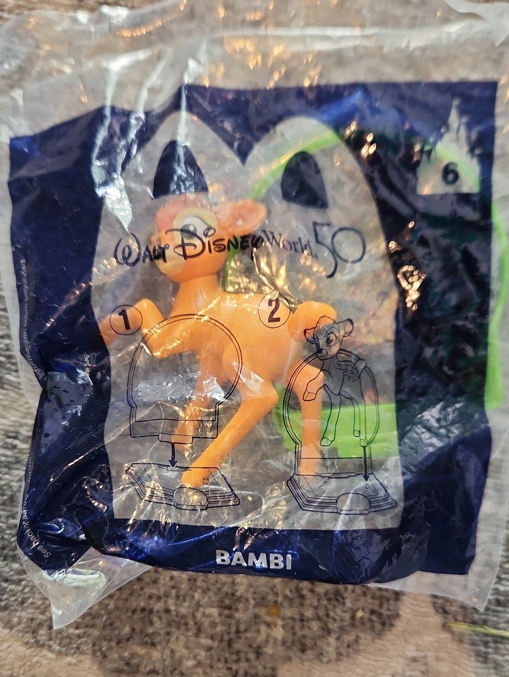 New In Bag McDonalds Walt Disney World 50 Bambi #6  Happy Meal Toy